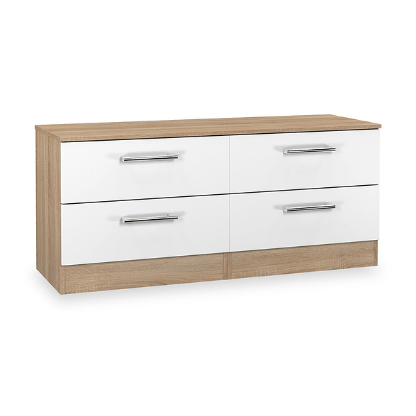Hadley 4 Drawer Low Storage Unit