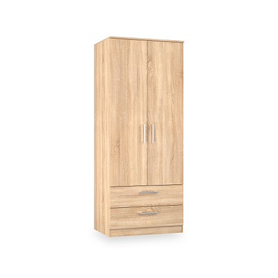 Hadley Double Wardrobe With 2 Drawers