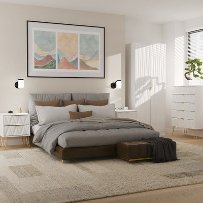 Geo 4 Piece Bedroom Furntiure Set