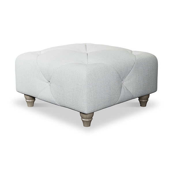 Everett Button Top Footstool