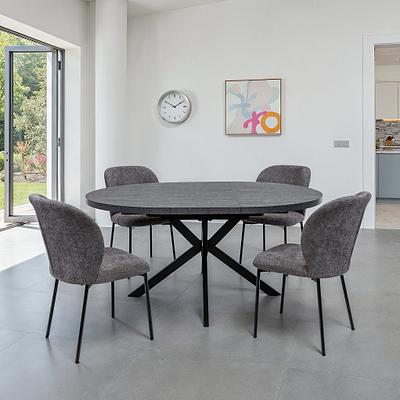 Rivelle 120-160cm Extending Round Dining Table