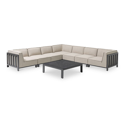 Maze Ibiza Large Corner Sofa Set with Square Table