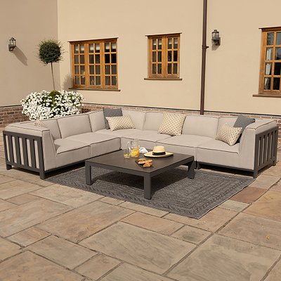 Maze Ibiza Medium Corner Sofa Set With Square Table