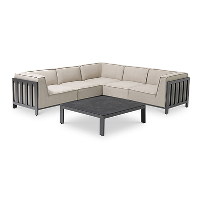 Maze Ibiza Small Corner Sofa Set With Square Table
