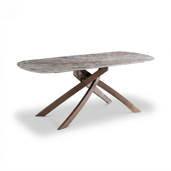 Troy Brown 180cm Sintered Stone Dining Table