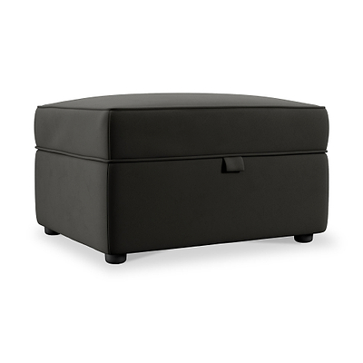 Edison Velvet Storage Footstool