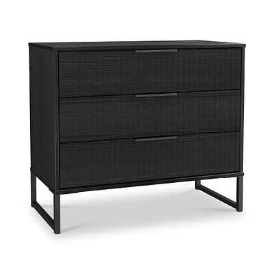 Callo Fluted 3 Drawer Wide Chest