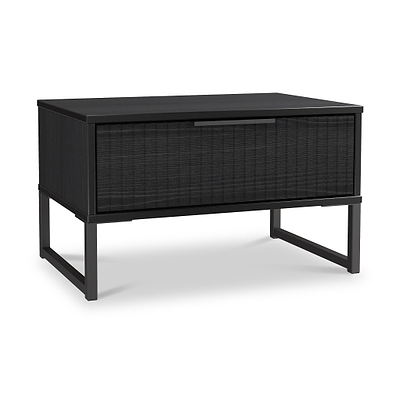 Callo Fluted 1 Drawer Wide Side Table
