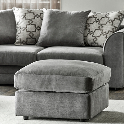 Fernley Chenille Footstool