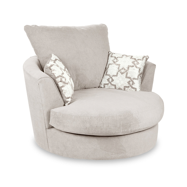 Fernley Chenille Swivel Armchair