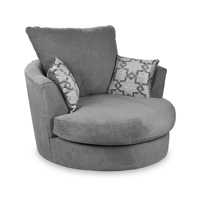 Fernley Chenille Swivel Armchair