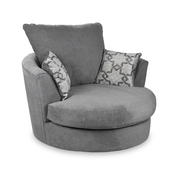 Fernley Chenille Swivel Armchair