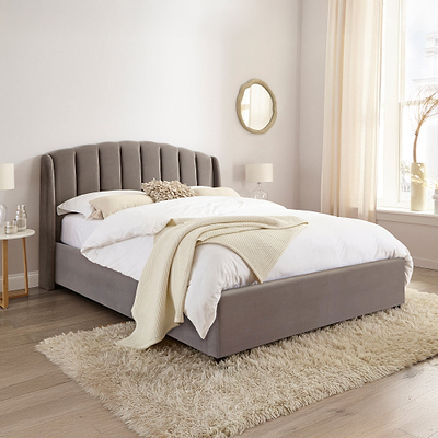 Barnet Pleated Storage Ottoman Bed Frame