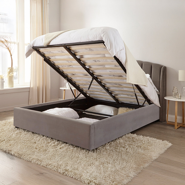 Barnet Pleated Storage Ottoman Bed Frame