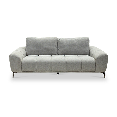 Ruelle Textured Fabric 3 Seater Sofa