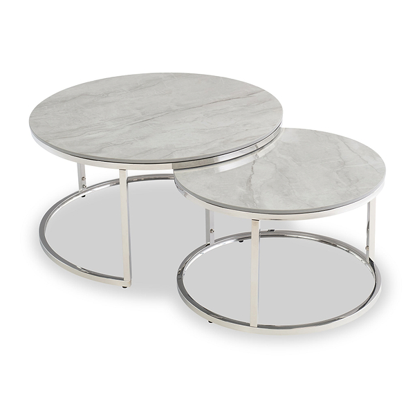 Berta Gloss Sintered Stone Coffee Table Set