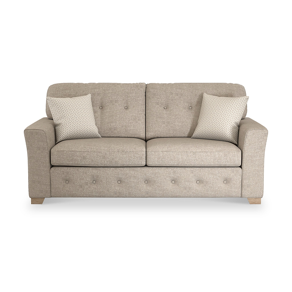 Cheswick Textured Weave Fabric 3 Seater Sofa