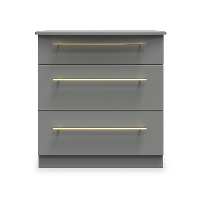 Bramham Grey 3 Drawer Deep Chest