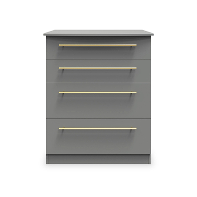 Bramham Grey 4 Drawer Deep Chest