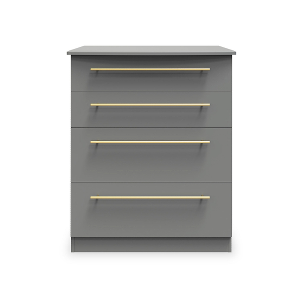 Bramham Grey 4 Drawer Deep Chest