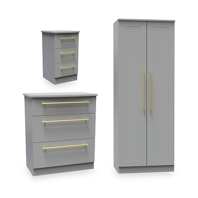 Bramham 3 Piece Bedroom Furniture Set