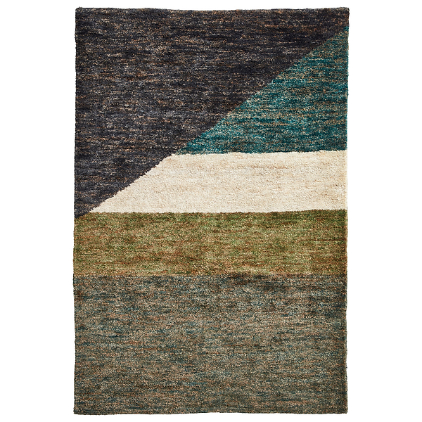 Franklin Natural Hemp Multi Coloured Abstract Rug