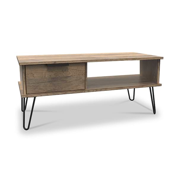 Moreno Rustic Oak 1 Drawer Coffee Table