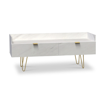 Moreno Marble Effect Media Console Unit