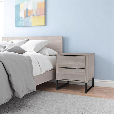 Ashbourne 2 Drawer Bedside Table