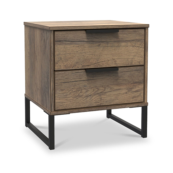 Ashbourne 2 Drawer Bedside Table