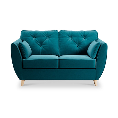 Edison Velvet 2 Seater Sofa