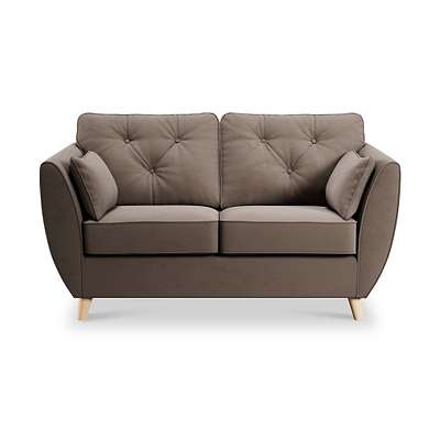 Edison Velvet 2 Seater Sofa
