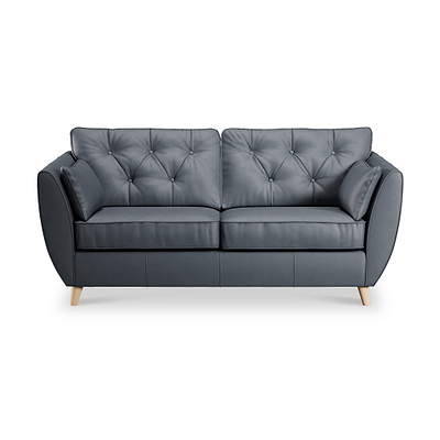 Edison Leather 3 Seater Sofa