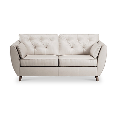 Edison Leather 3 Seater Sofa