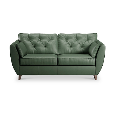 Edison Leather 3 Seater Sofa