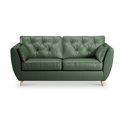 Edison Leather 3 Seater Sofa
