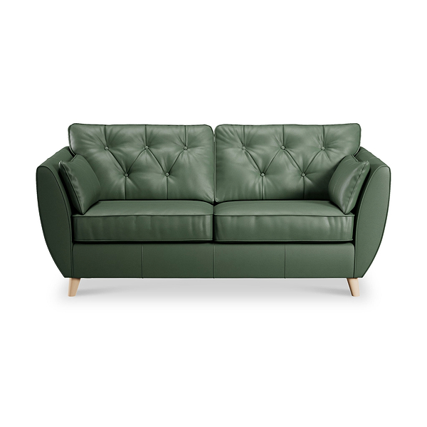 Edison Leather 3 Seater Sofa