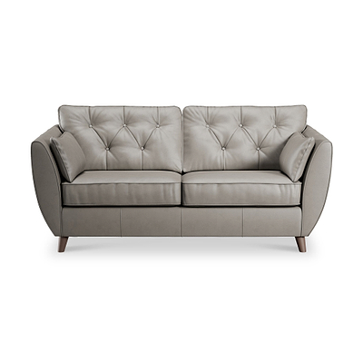 Edison Leather 3 Seater Sofa