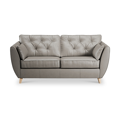 Edison Leather 3 Seater Sofa