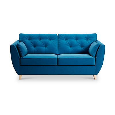 Edison Velvet 3 Seater Sofa