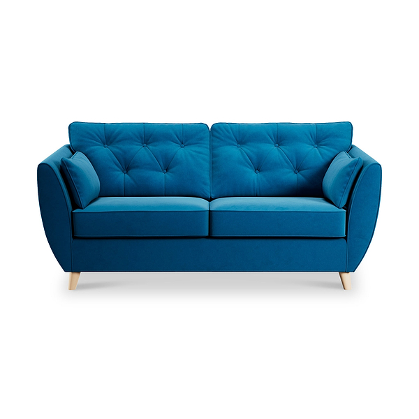 Edison Velvet 3 Seater Sofa
