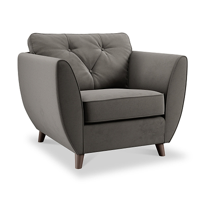 Edison Velvet Armchair