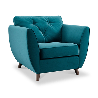 Edison Velvet Armchair