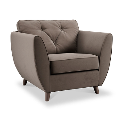 Edison Velvet Armchair