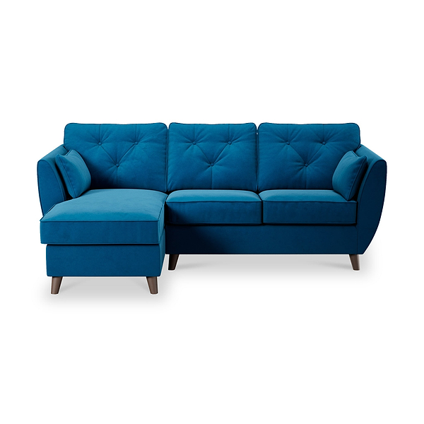 Edison Velvet Chaise Sofa