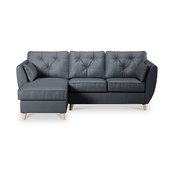 Edison Leather Chaise Sofa