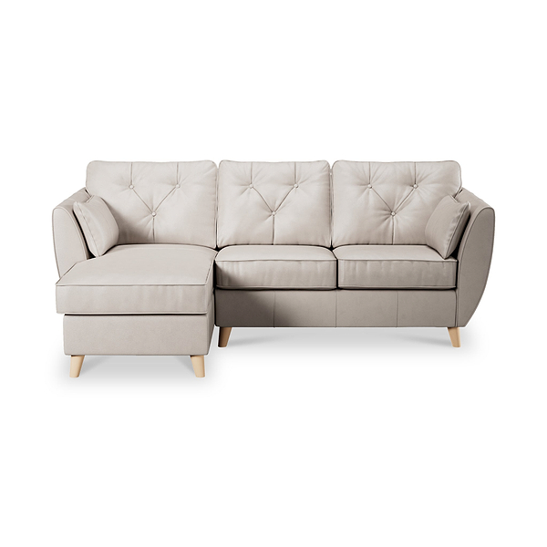 Edison Leather Chaise Sofa