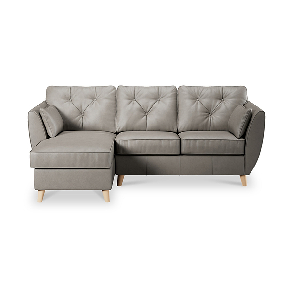 Edison Leather Chaise Sofa