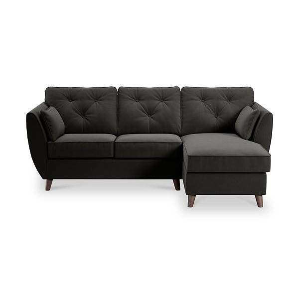 Edison Velvet Chaise Sofa