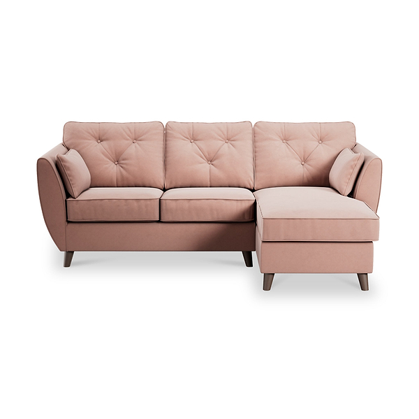 Edison Velvet Chaise Sofa